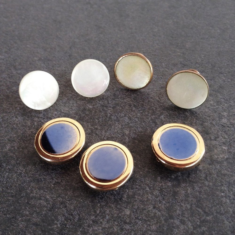 Vintage MOP Studs and Button Covers